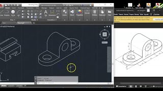 AutoCAD  dibujo en isométrica [upl. by Anrehs]