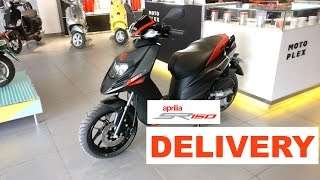 Taking Delivery Of My Aprilia SR 150 [upl. by Atinreb]