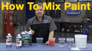 How To Mix Car Paint  Understanding Paint Mixing Ratios with Kevin Tetz at Eastwood [upl. by Norabel945]