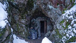 Trapped in a Blizzard Mysterious Cave Shelter Saves My Life [upl. by Koss61]