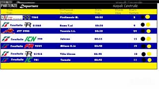 Annunci Trenitalia amp NTV dalla stazione di Napoli Centrale [upl. by Trudi141]