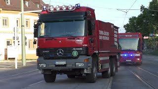 VOLLALARM 18 Fahrzeuge Werkfeuerwehr BASF [upl. by Eilema]