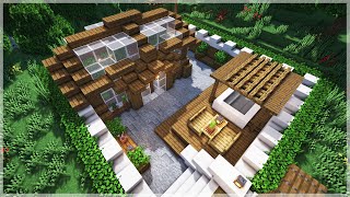 Simple Sunken Summer Minecraft Garden Build Design [upl. by Ettenrahc]