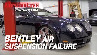 Bentley Air Suspension Failure  Common Problem [upl. by Solahcin753]