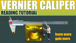 VERNIER CALIPER READING TUTORIAL [upl. by Kenimod536]