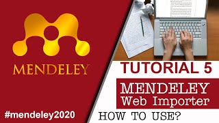 MENDELEY 5 CARA MENGGUNAKAN MENDELEY WEB IMPORTER [upl. by Donnell]