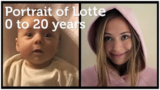 Portrait of Lotte 0 to 20 years [upl. by Eirok]