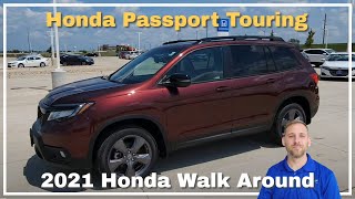 2021 Honda Passport Touring Walk Around Review [upl. by Annerb]