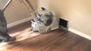 Refinishing Hardwood Floors Part 1 Sanding [upl. by Moazami]