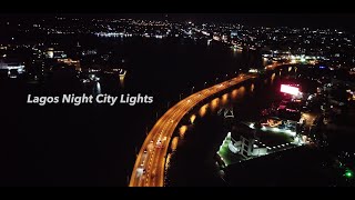 Lagos Drone shot  4K Night [upl. by Timofei292]