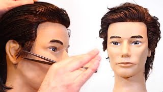 Medium Length Mens Haircut Tutorial [upl. by Inama]