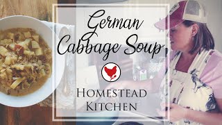 GERMAN CABBAGE SOUP  Easy amp Delicious  Homestead Kitchen [upl. by Paik126]