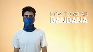 How to Wear a Bandana  5 Ways  Mask Alternative [upl. by Aleedis]