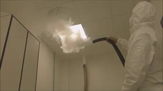 Airflow smoke visualisation test  ProCleanroom [upl. by Eldridge]