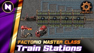 Efficient LOADINGUNLOADING Train Station designs  Factorio TutorialGuideHowto [upl. by London918]