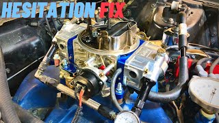 Hesitation Fix on a Holley Carburetor and Accelerator Pump [upl. by Fotina]