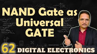 NAND as Universal GATE  Logic GATEs [upl. by Ahseinat]