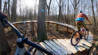 The BEST trails in Bentonville  Mountain Biking Coler Preserve in Arkansas [upl. by Lleynod]