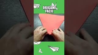 ESPECTACULAR AVION DE PAPEL QUE VUELA MUCHO  ORIGAMI FACIL [upl. by Erehs]