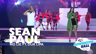 Sean Paul ft Dua Lipa  No Lie Live At Capital’s Summertime Ball 2017 [upl. by Kcod19]