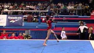 Dominique Moceanu  Floor Exercise  1996 US Gymnastics Championships  Women [upl. by Brand496]