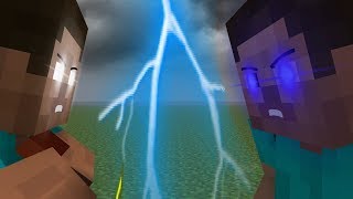 Minecraft Animation steve vs herobrine [upl. by Sackman]