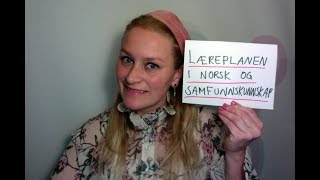 Video 541 Læreplanen i norsk og samfunnskunnskap [upl. by Macdonald621]