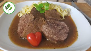 Schmorbraten vom Rind nach Omas Rezept Sonntagsbraten [upl. by Fosdick236]