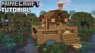 Minecraft  Mangrove  Swamp House Tutorial How to Build [upl. by Dietsche]