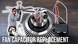 How to Replace the Capacitor in a Ceiling Fan [upl. by Aihsila331]