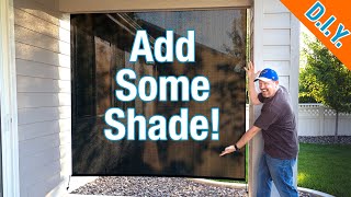 How To Hang Coolaroo Patio Shade  Add Privacy And Stay Cool [upl. by Eugirne]