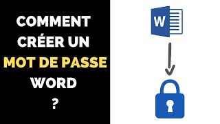 Comment créer un mot de passe Word  TUTORIEL [upl. by Nylhtac154]